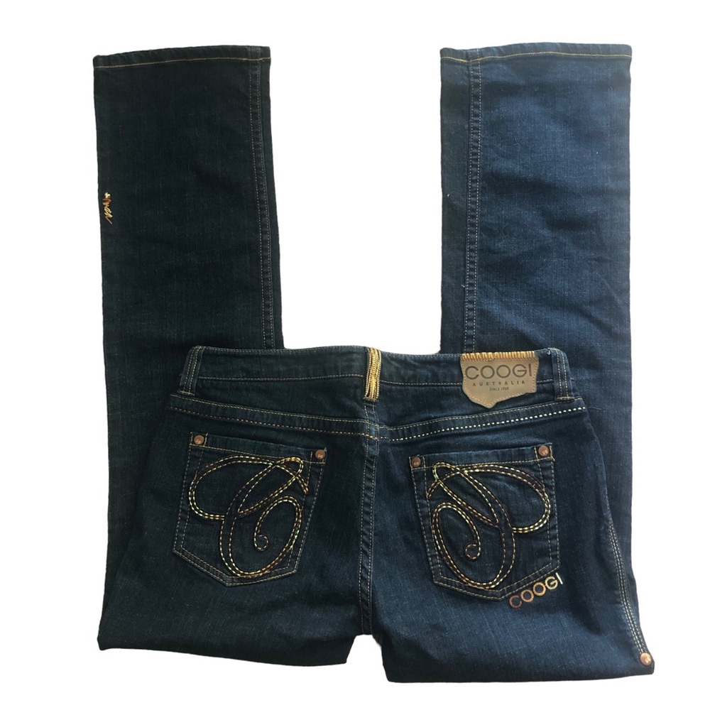 COOGI Women’s Dark Wash Thick Stitch Jeans O6